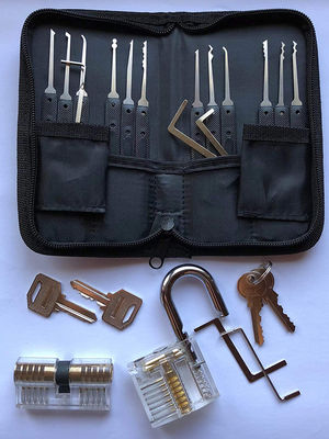 Εγκλειδωτήρα 24PC Hook Lockpick 20pcs Οικιακή κλειδαριά Εγκλειδωτήρας για την εξάσκηση Picking