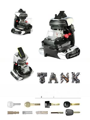 Αδύναμη αναπαραγωγή κλειδιών με το TANK 2 Pro το πολυλειτουργικό μηχάνημα κοπής κλειδιών CNC